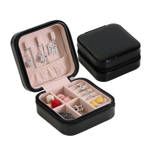 Leather Jewelry Organizer | Rings Storage box | Travel jewelry case | Luxury Earring Pouch for Safety and Gifts